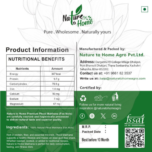 Premium Quality Phool Makhana (Fox Nuts) 250gm Pack