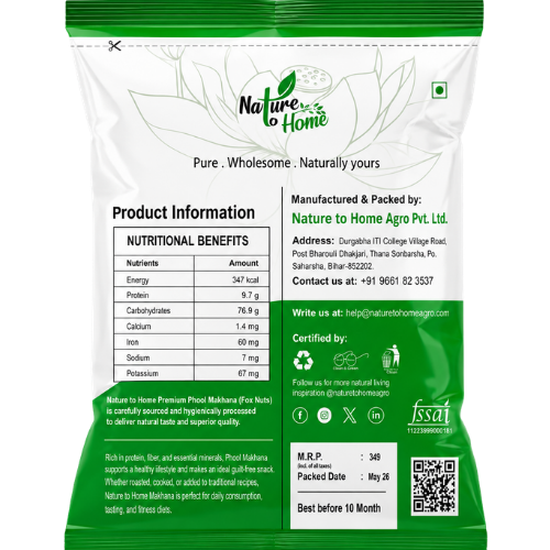 Premium Quality Phool Makhana (Fox Nuts) 250gm Pack