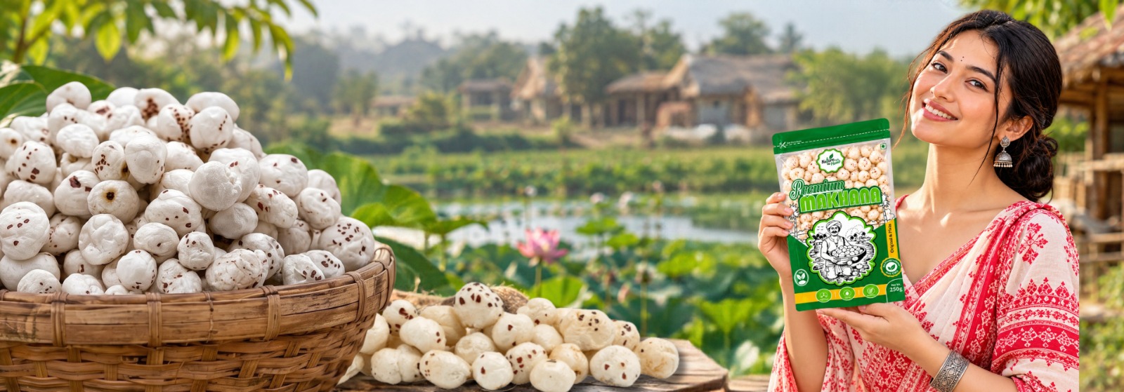 Premium Makhana (Fox Nuts) <br> Manufacturer, Wholesaler & Exporter